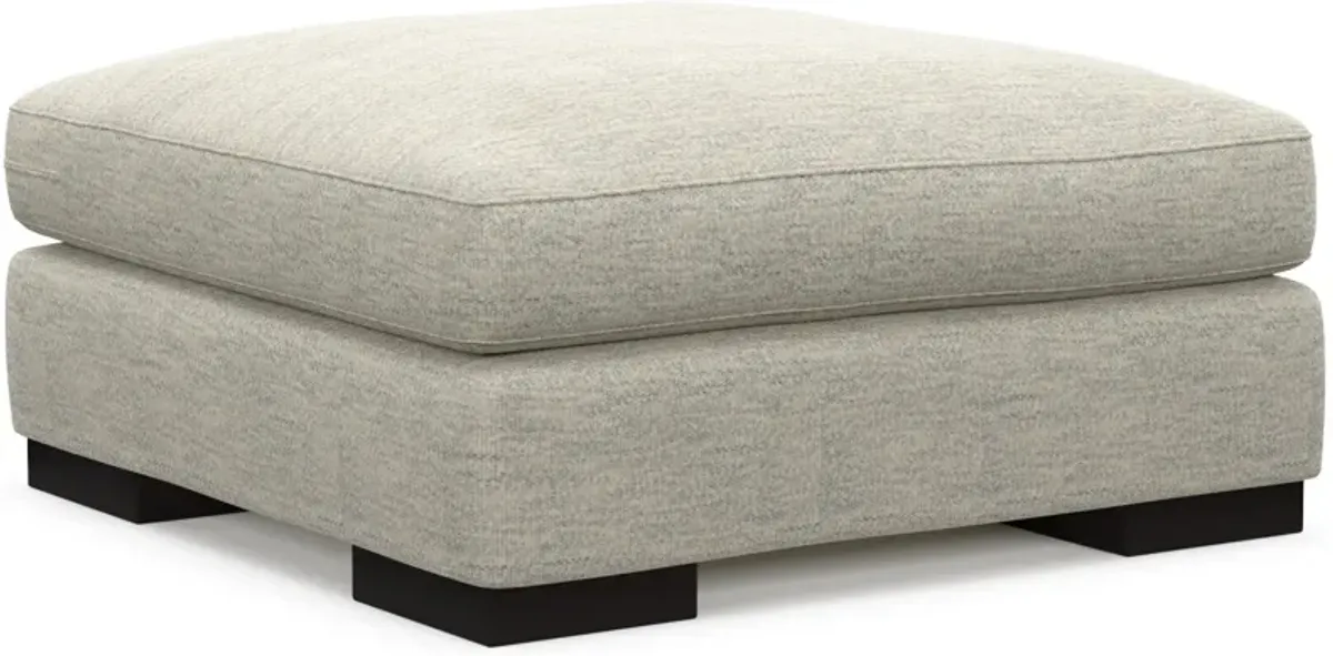 Bondi Hybrid Comfort Ottoman - Merino Chalk