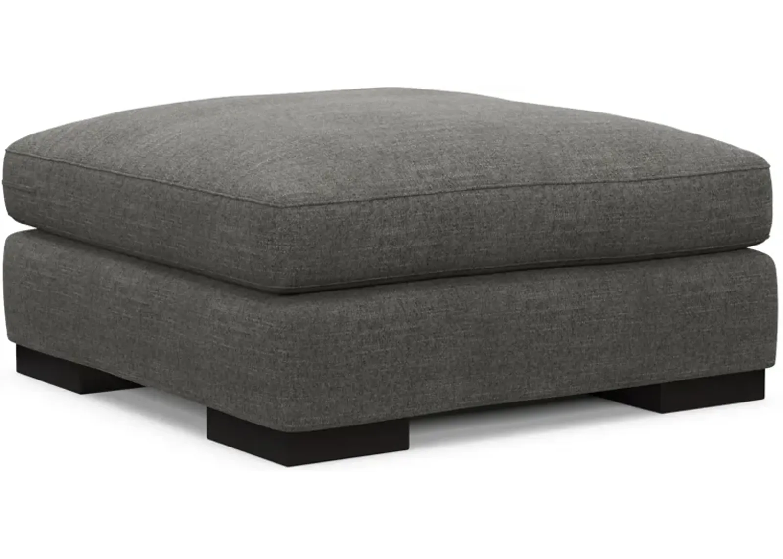 Bondi Hybrid Comfort Ottoman - Curious Charcoal