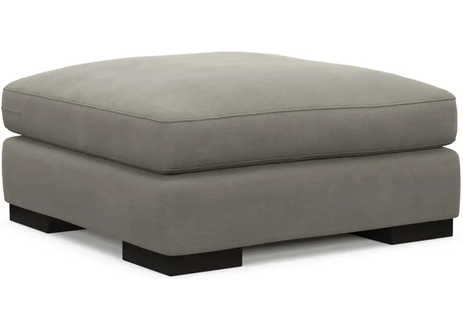 Bondi Hybrid Comfort Ottoman - Abington Fog