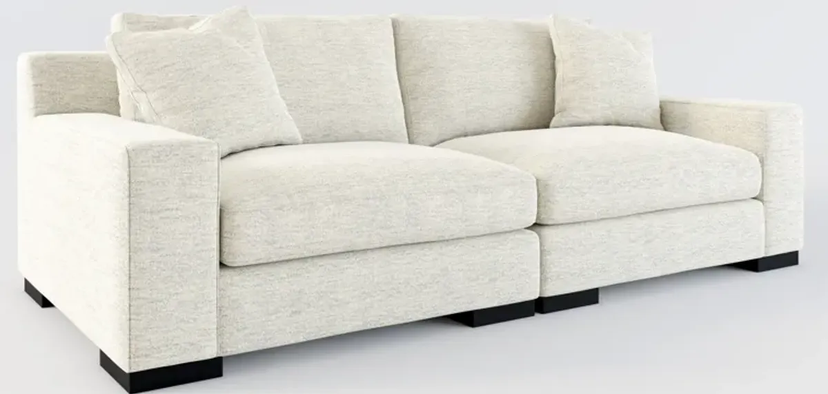 Bondi Hybrid Comfort 2-Piece Sofa - Merino Chalk