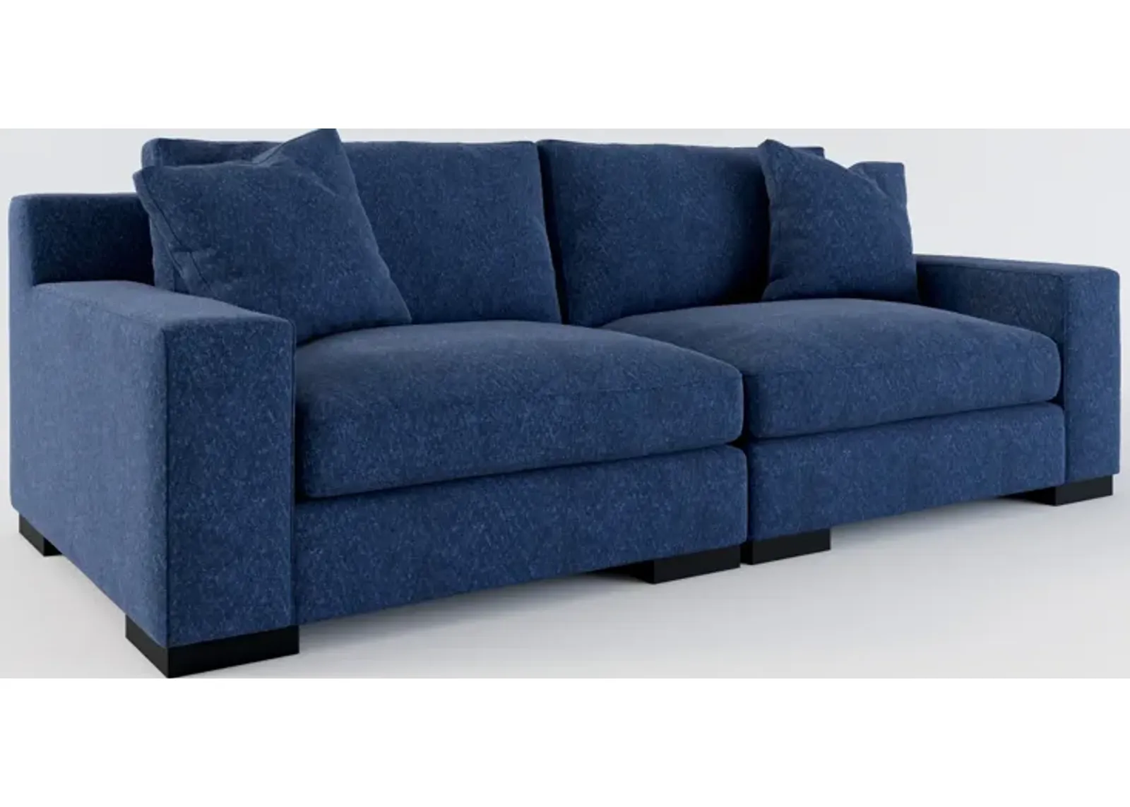 Bondi Hybrid Comfort 2-Piece Sofa - Oslo Navy