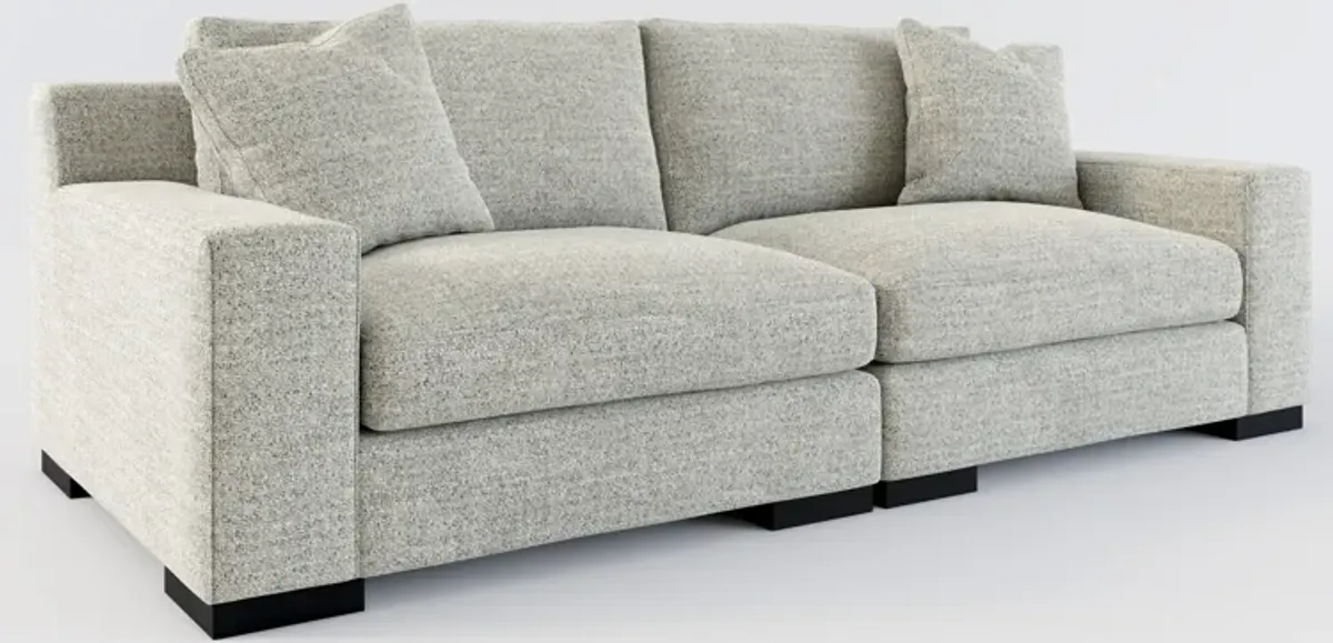 Bondi Hybrid Comfort 2-Piece Sofa - Pandora Pepper