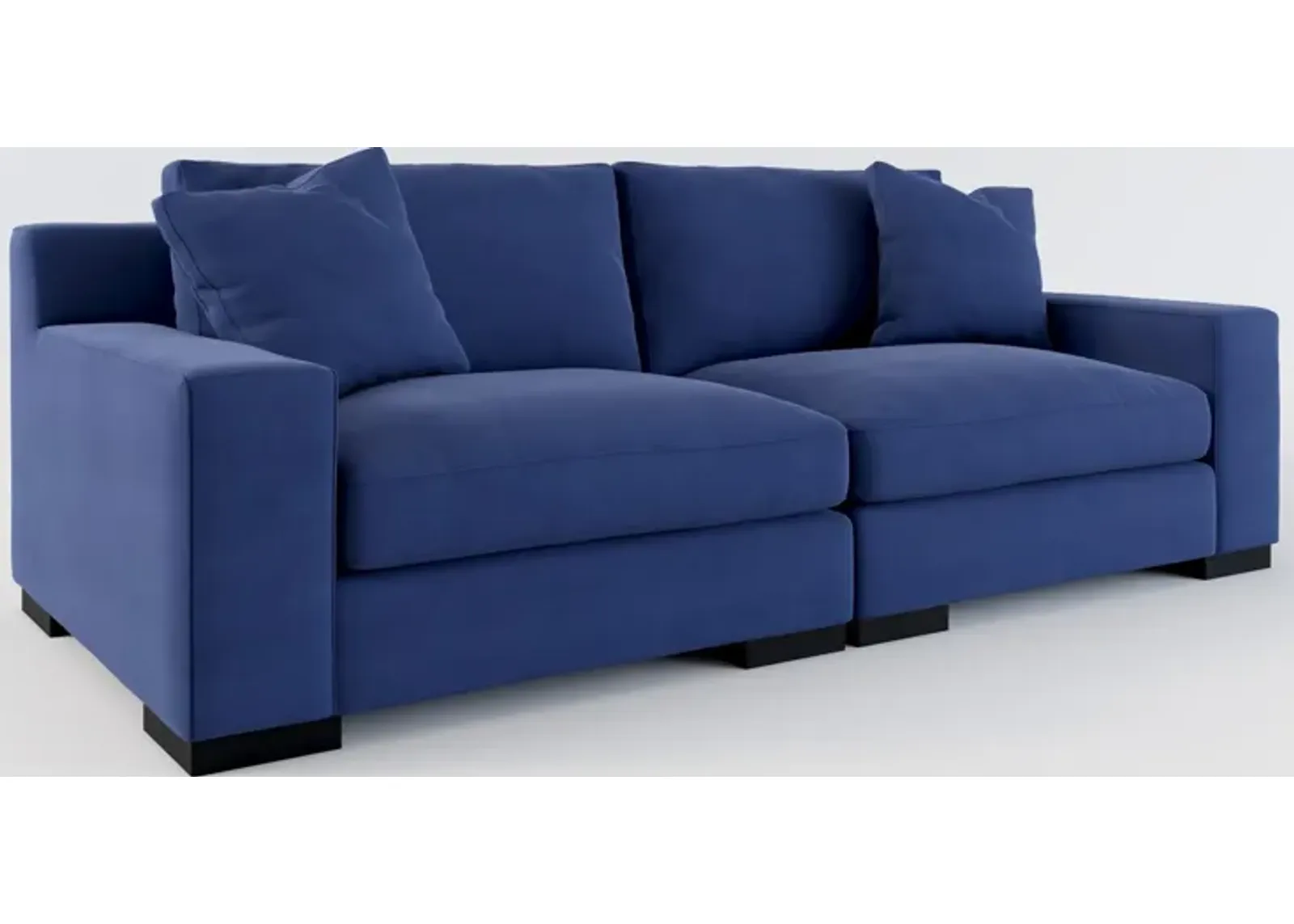 Bondi Hybrid Comfort 2-Piece Sofa - Abington Indigo