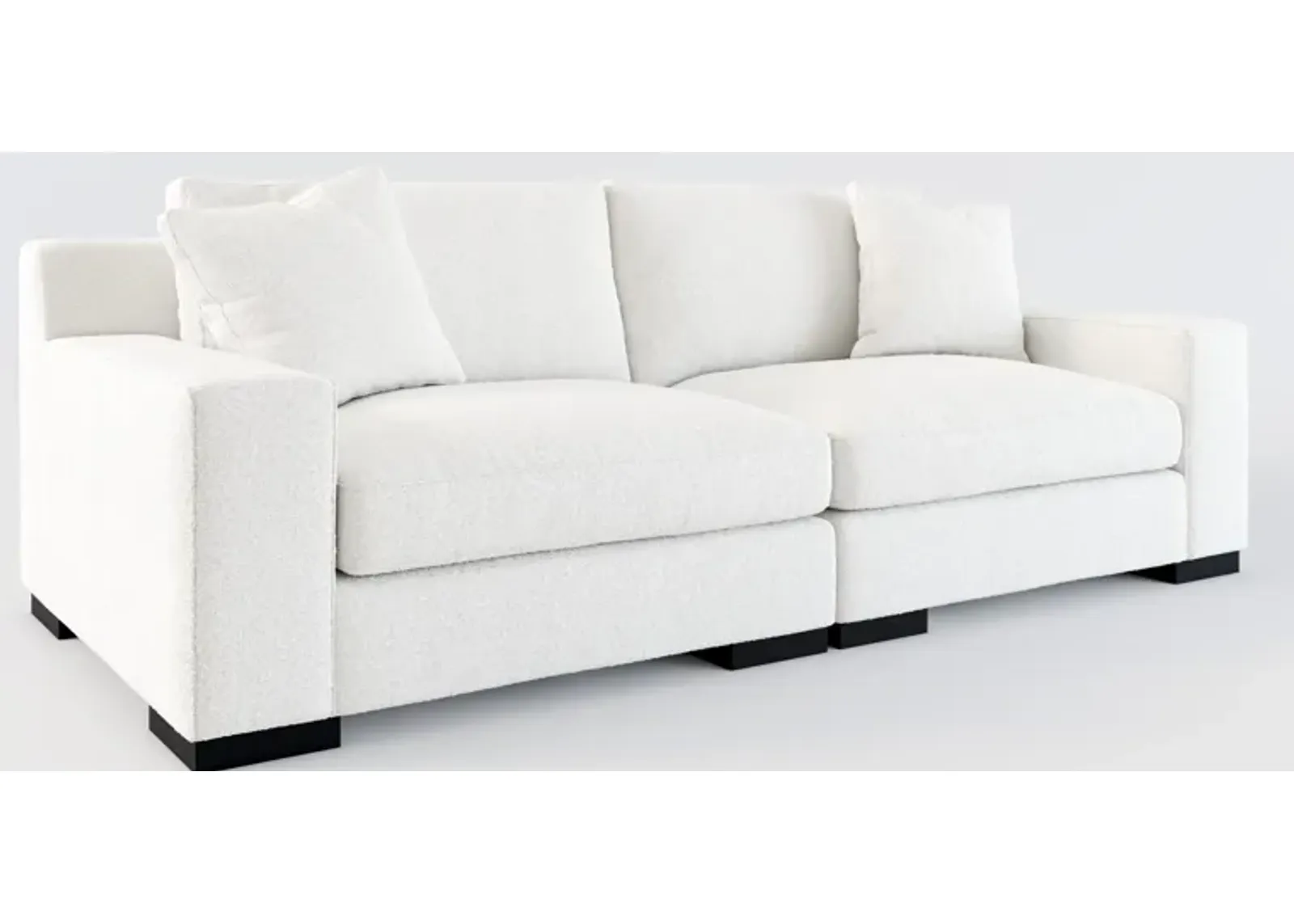 Bondi Hybrid Comfort 2-Piece Sofa - Bloke Snow