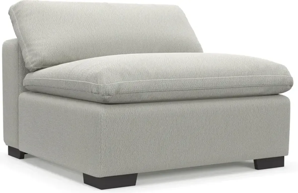 Plush Feathered Comfort Armless Chair - Oslo Snow