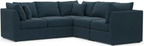 The Pitt Hybrid Comfort Sectional - Broderick Indigo
