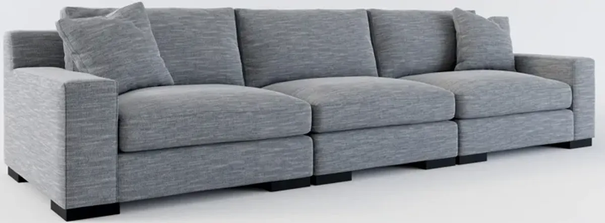 Bondi Hybrid Comfort 3-Piece Sofa - Dudley Indigo