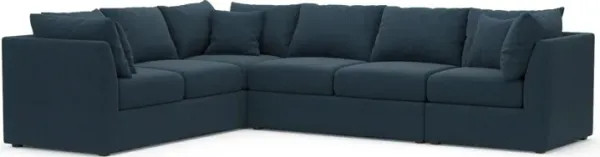 The Pitt Hybrid Comfort Sectional - Broderick Indigo
