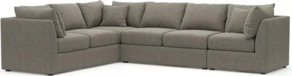 The Pitt Hybrid Comfort Sectional - Bridger Metal