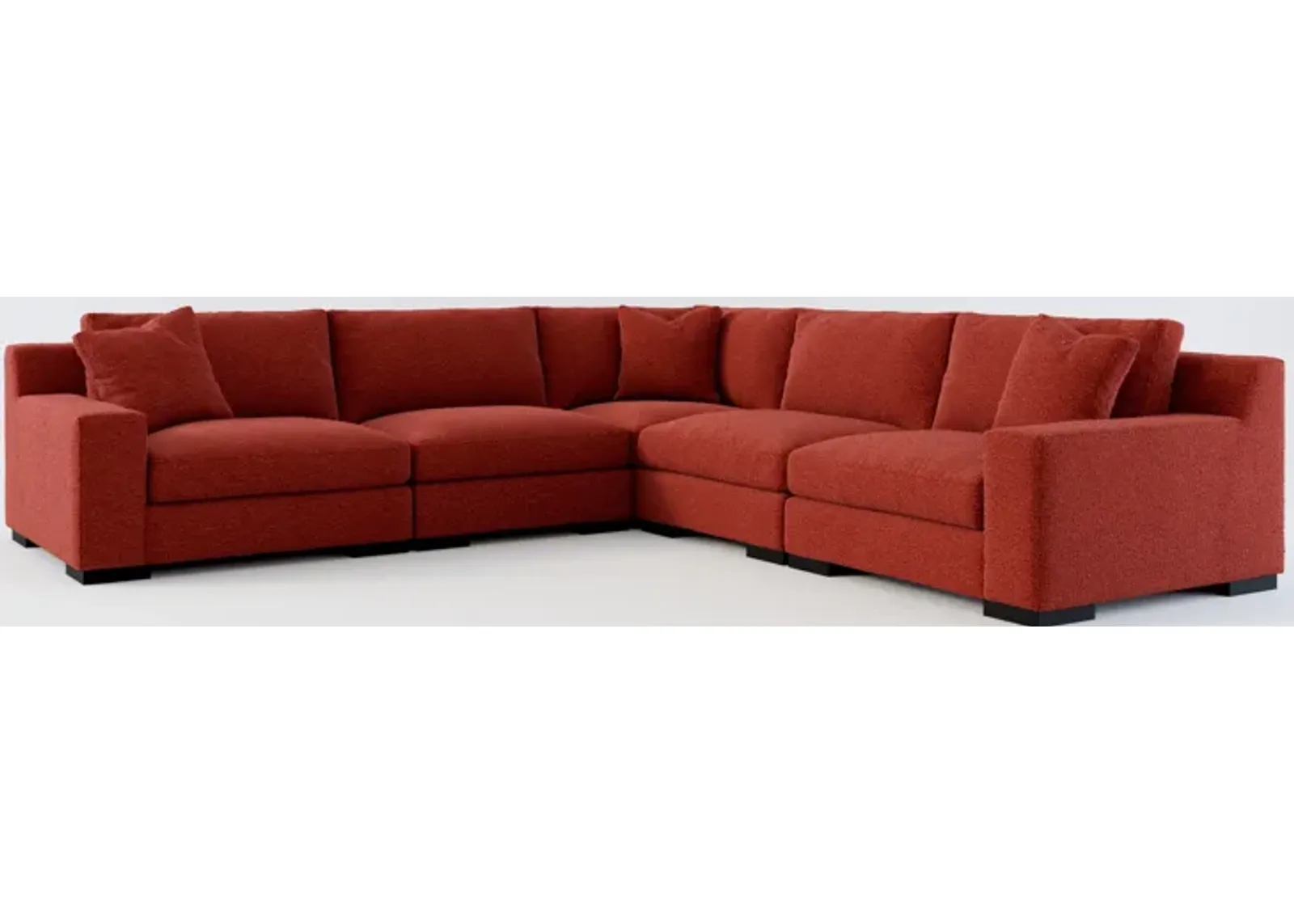 Bondi Hybrid Comfort 5-Piece Sectional - Bloke Brick