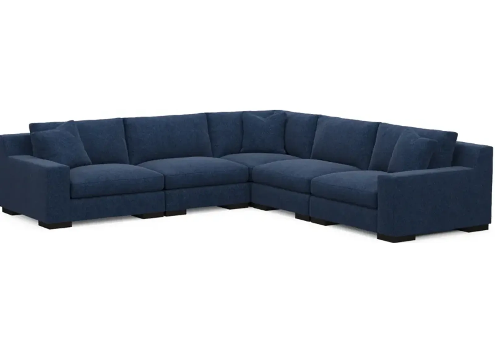 Bondi Hybrid Comfort 5-Piece Sectional - Oslo Navy