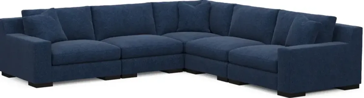 Bondi Hybrid Comfort 5-Piece Sectional - Oslo Navy