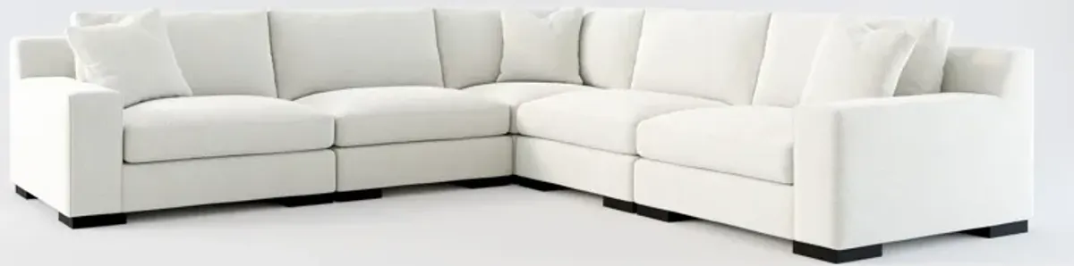 Bondi Hybrid Comfort 5-Piece Sectional - Oslo Snow