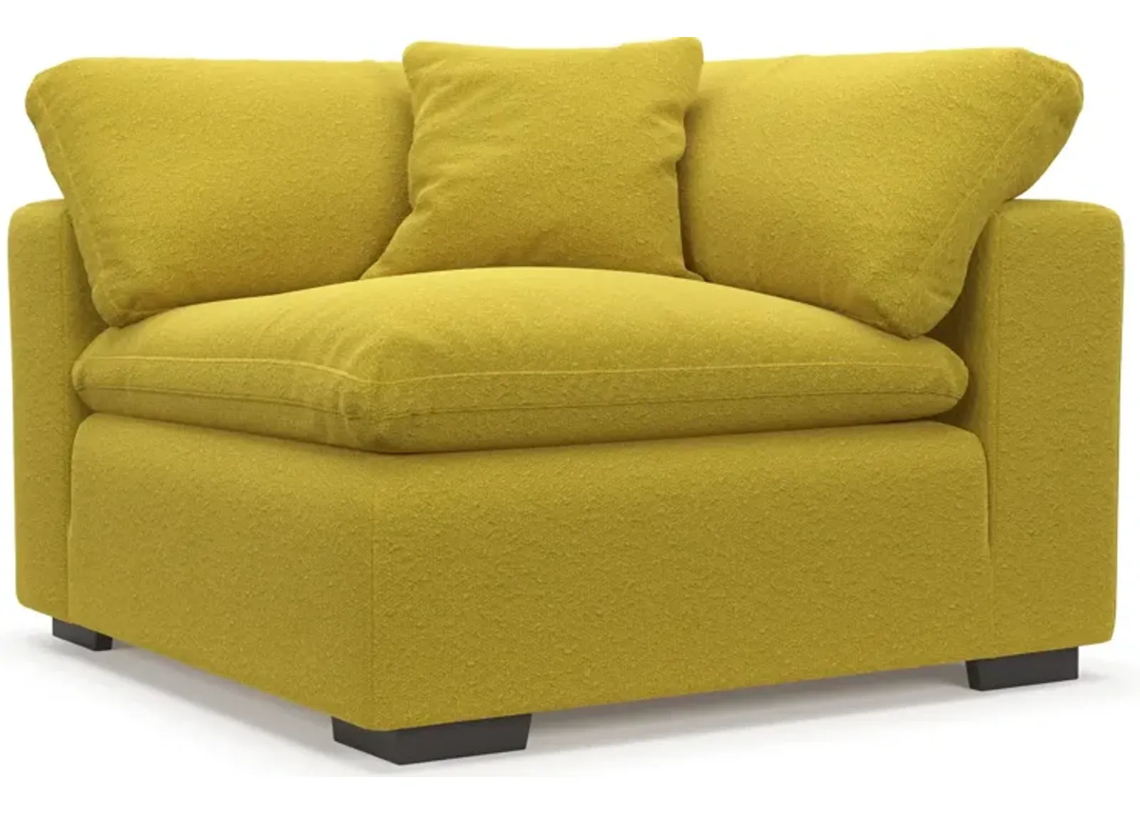 Plush Feathered Comfort Corner Chair - Bloke Goldenrod