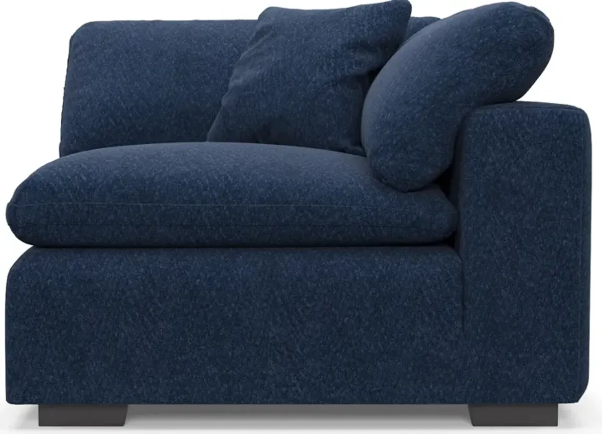 Plush Feathered Comfort Corner Chair - Oslo Navy