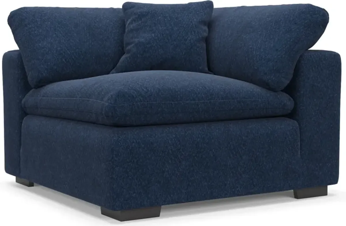 Plush Feathered Comfort Corner Chair - Oslo Navy