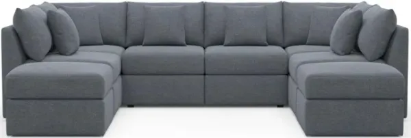 The Pitt Hybrid Comfort Sectional - Bridger Navy
