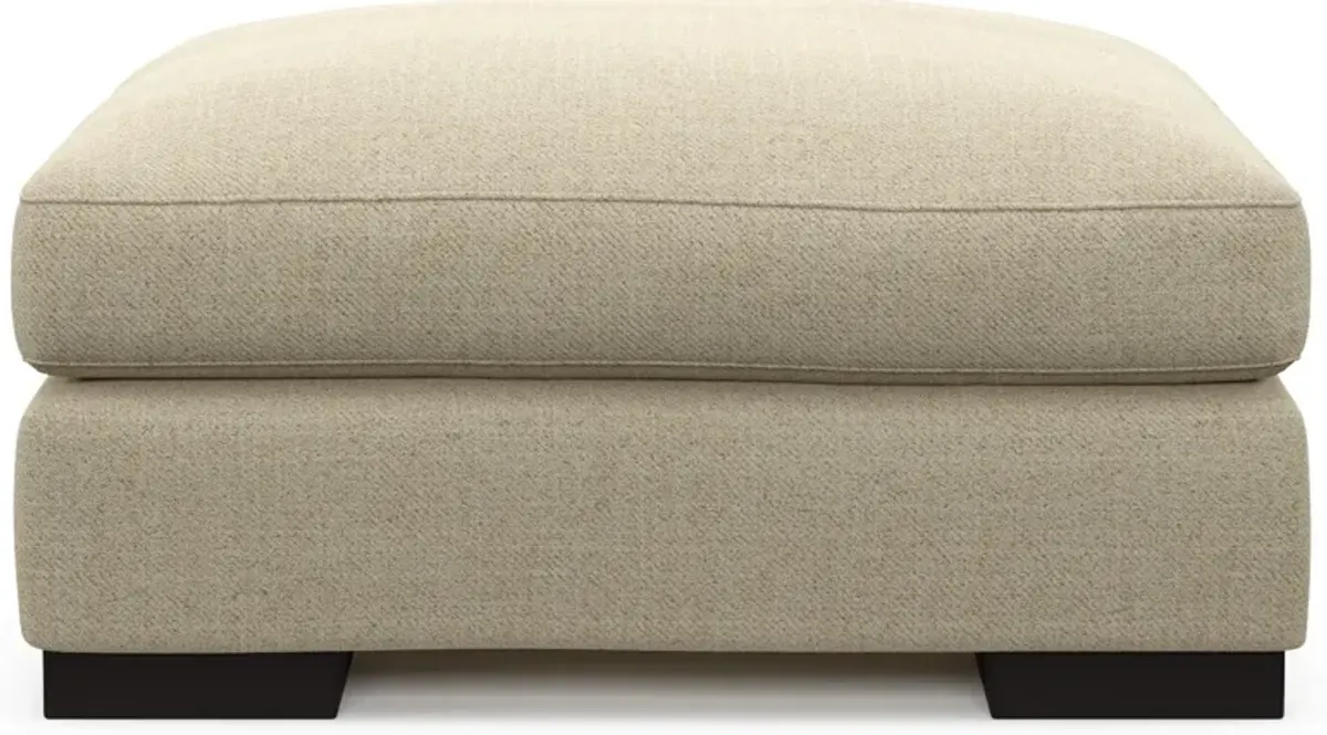 Bondi Foam Comfort Ottoman - Broderick Sand