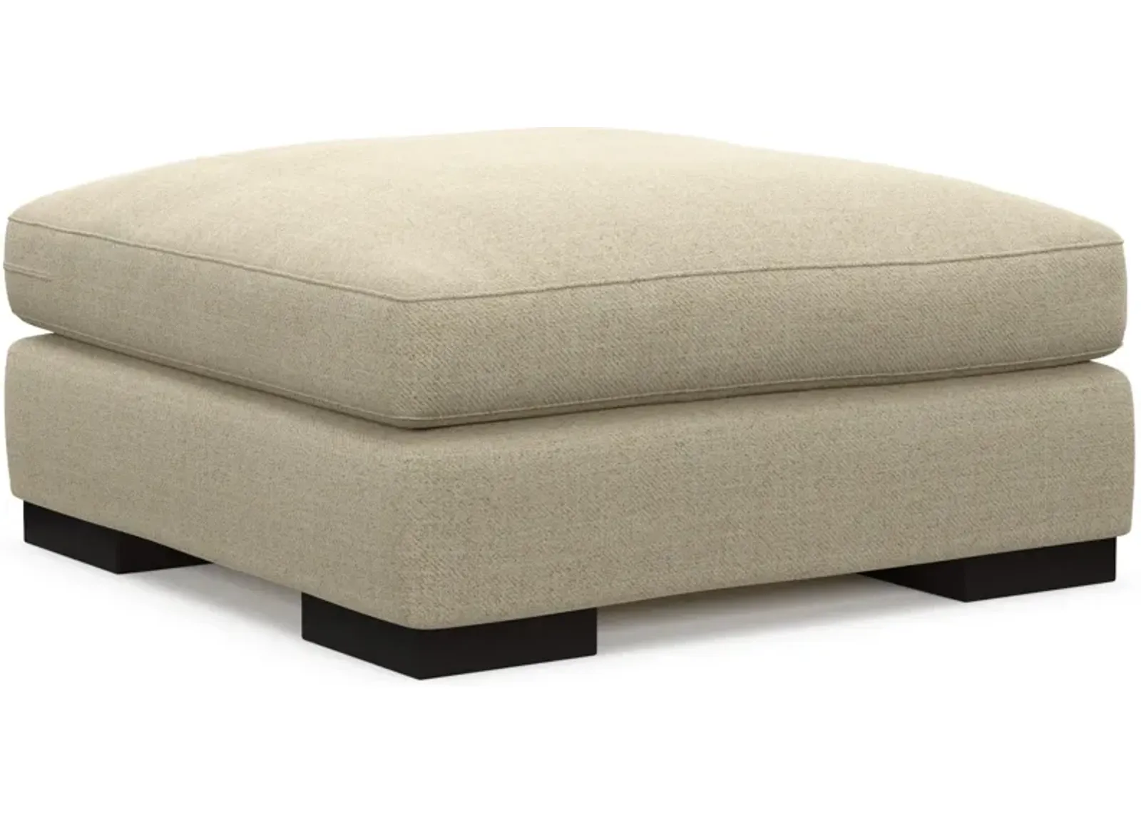 Bondi Foam Comfort Ottoman - Broderick Sand