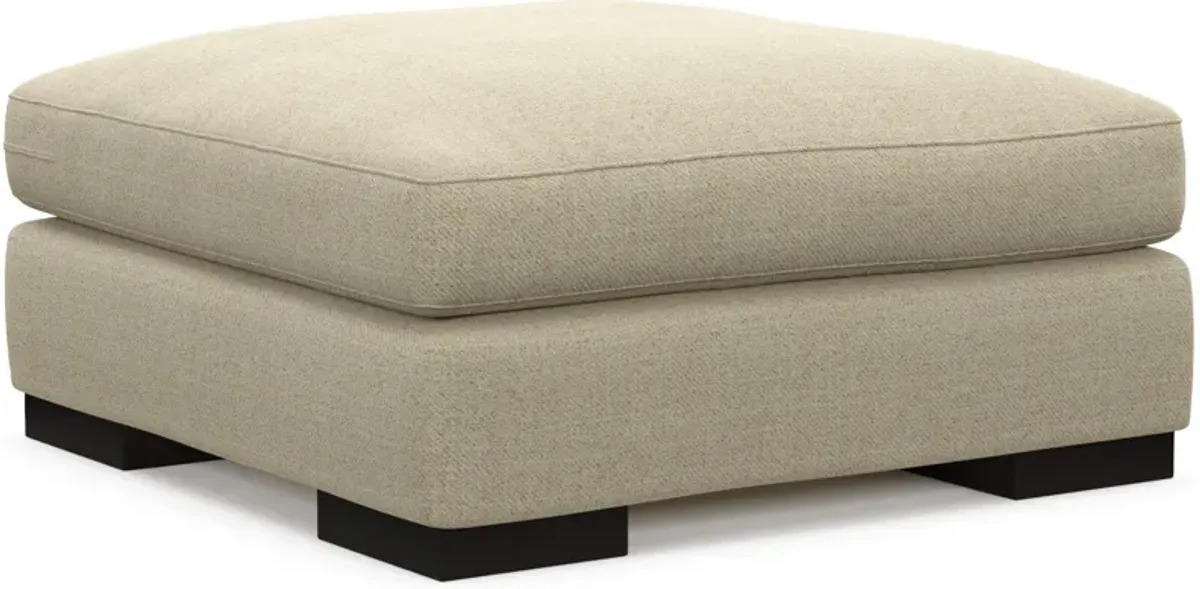 Bondi Foam Comfort Ottoman - Broderick Sand