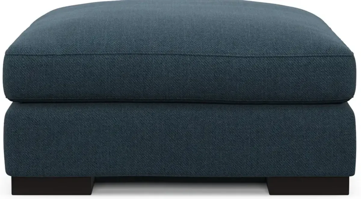 Bondi Foam Comfort Ottoman - Broderick Indigo