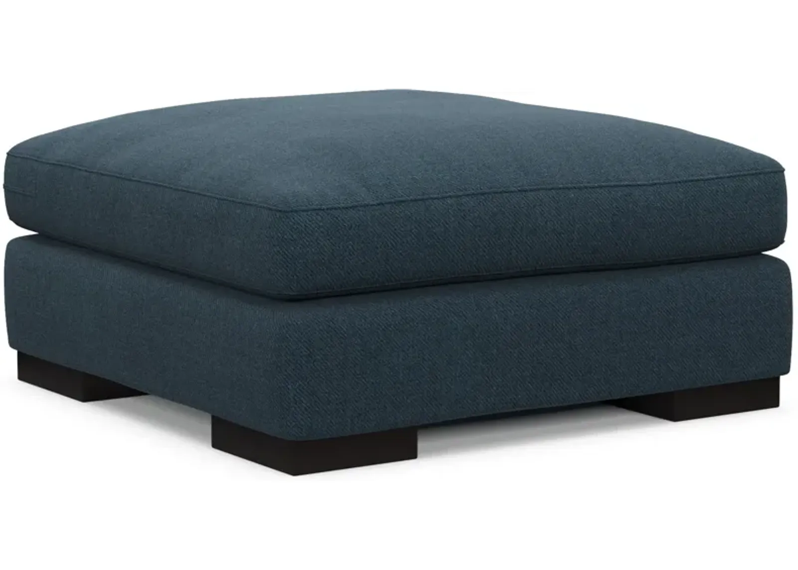 Bondi Foam Comfort Ottoman - Broderick Indigo