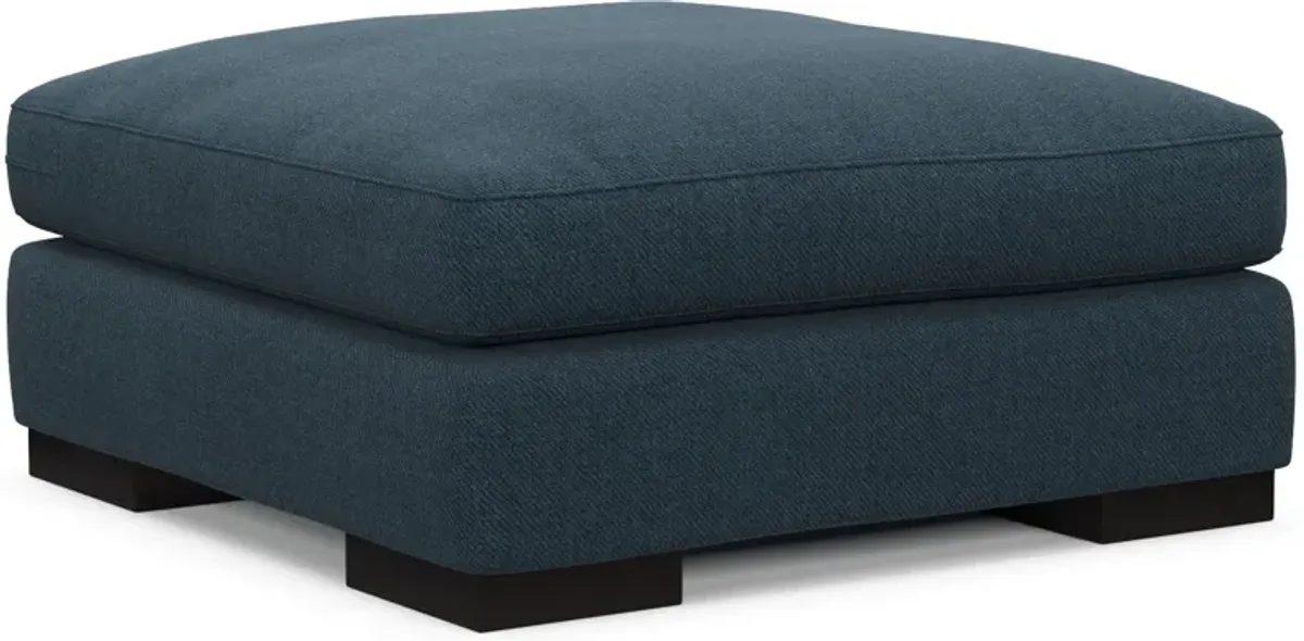 Bondi Foam Comfort Ottoman - Broderick Indigo