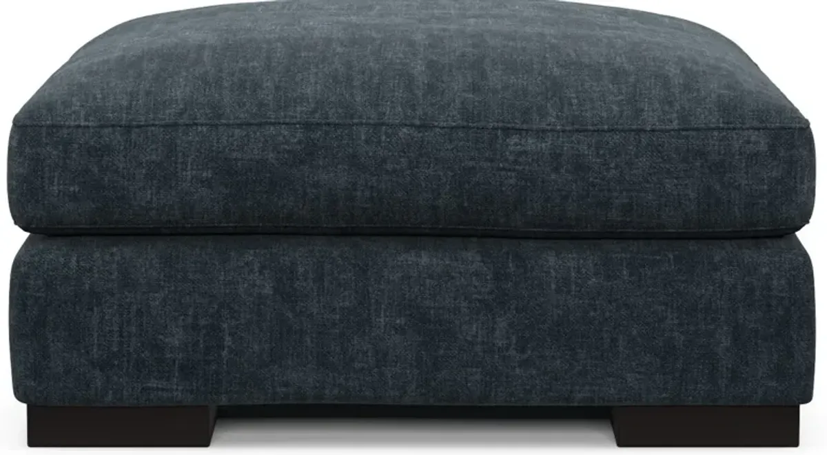 Bondi Foam Comfort Ottoman - Argo Navy