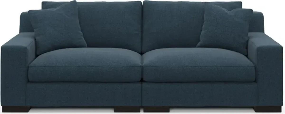 Bondi Foam Comfort 2-Piece Sofa - Broderick Indigo