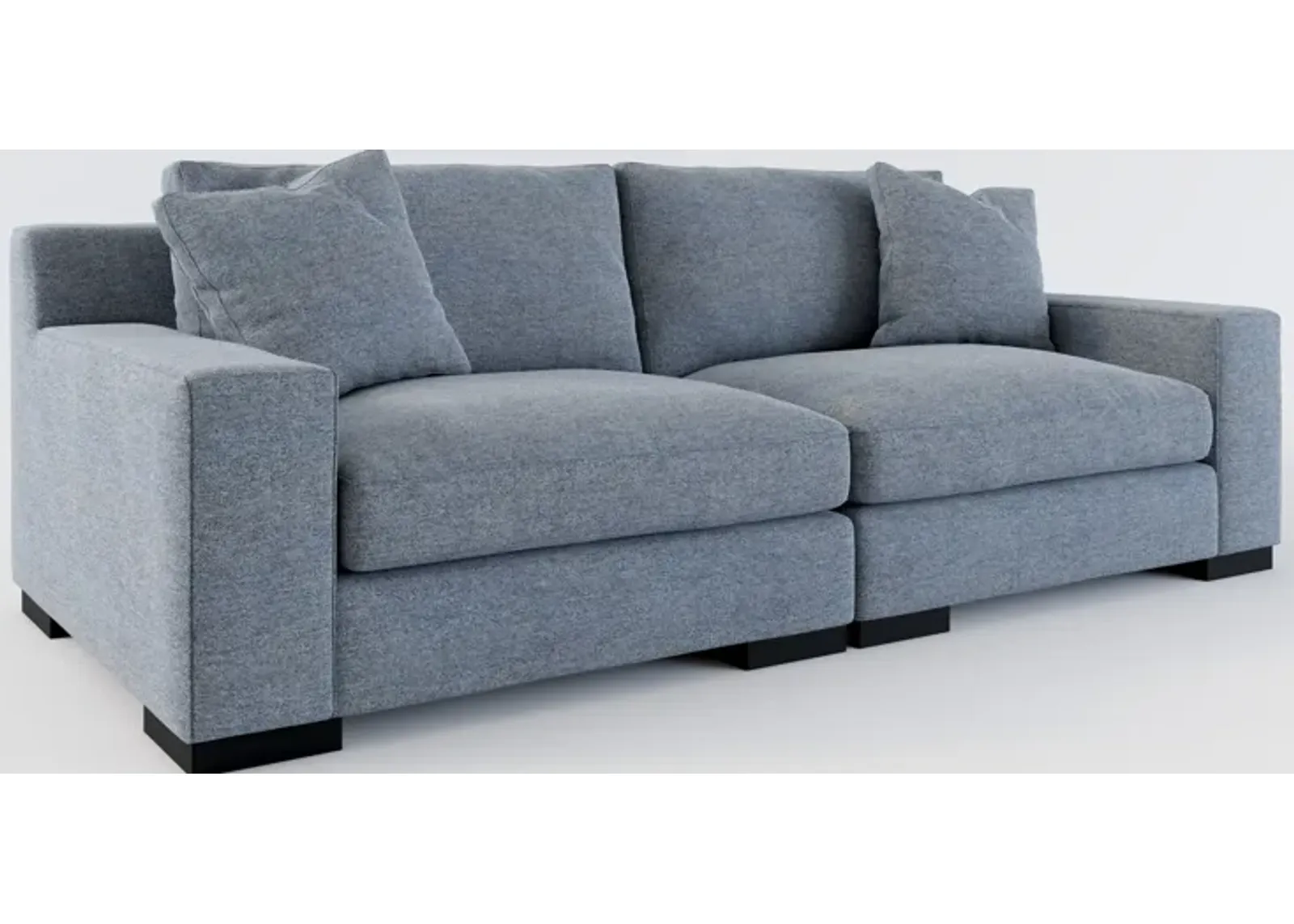 Bondi Foam Comfort 2-Piece Sofa - Bridger Navy