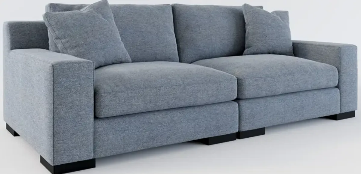 Bondi Foam Comfort 2-Piece Sofa - Bridger Navy