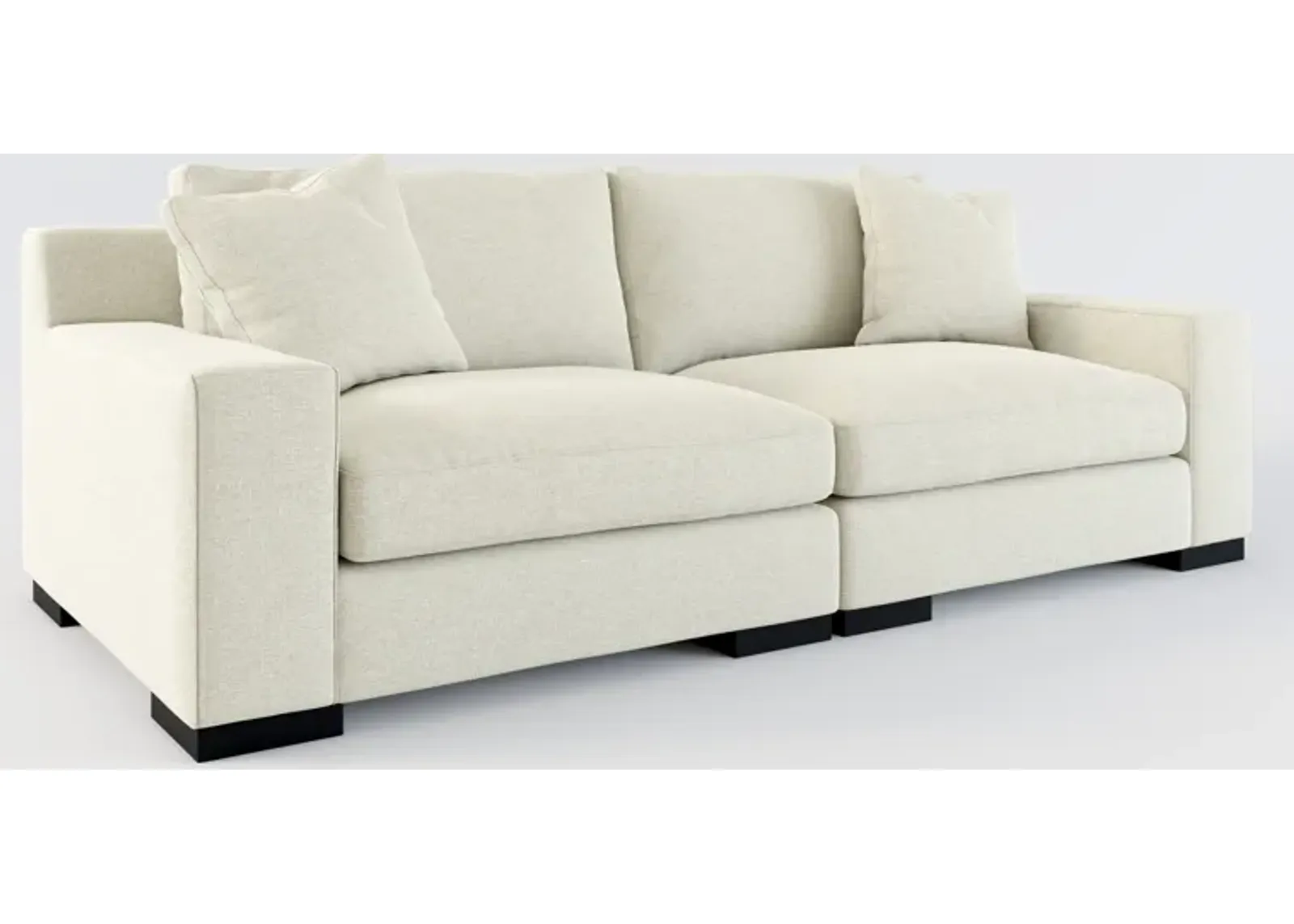 Bondi Foam Comfort 2-Piece Sofa - Liv Dove