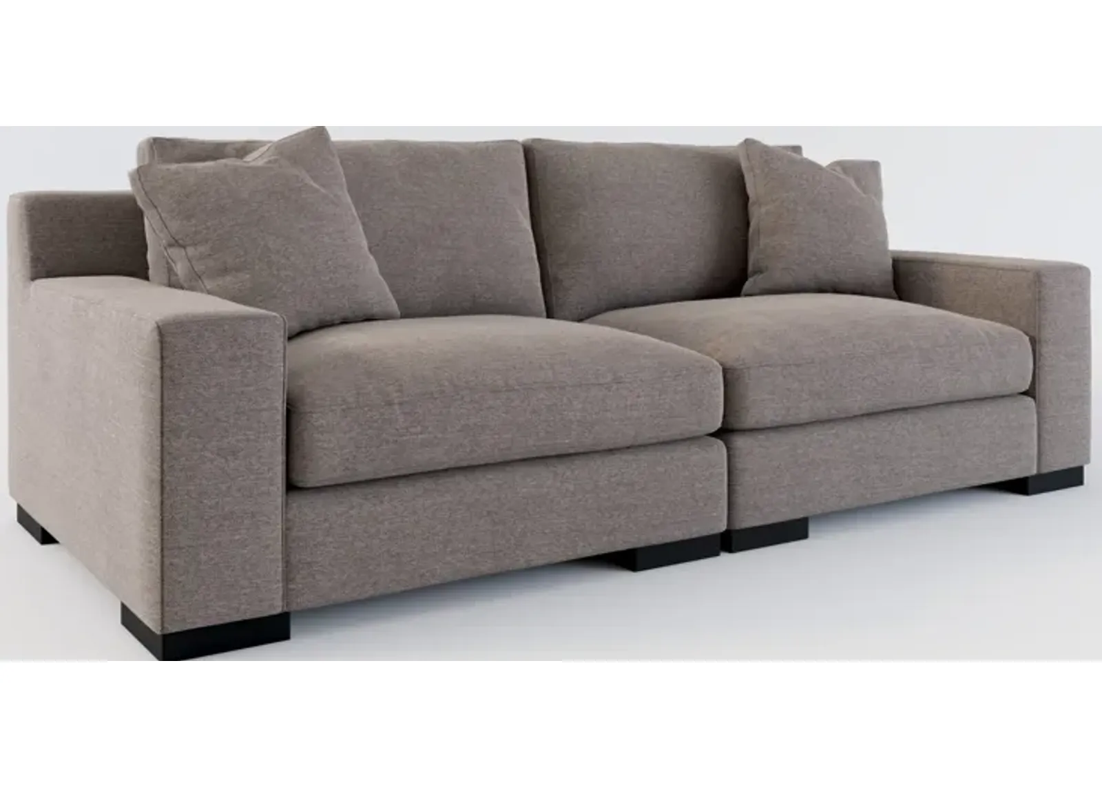 Bondi Foam Comfort 2-Piece Sofa - Presidio Steel