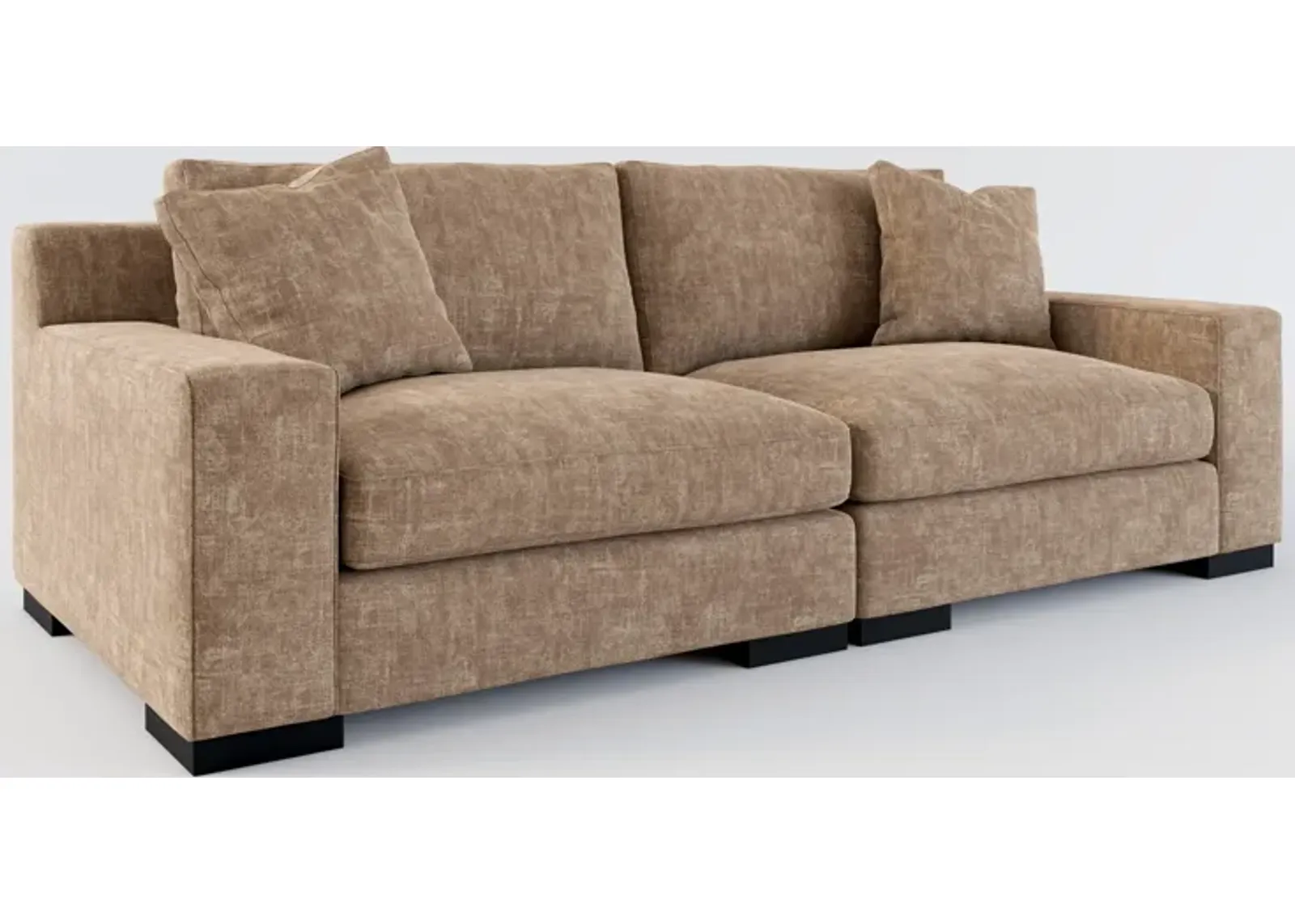 Bondi Foam Comfort 2-Piece Sofa - Argo Java