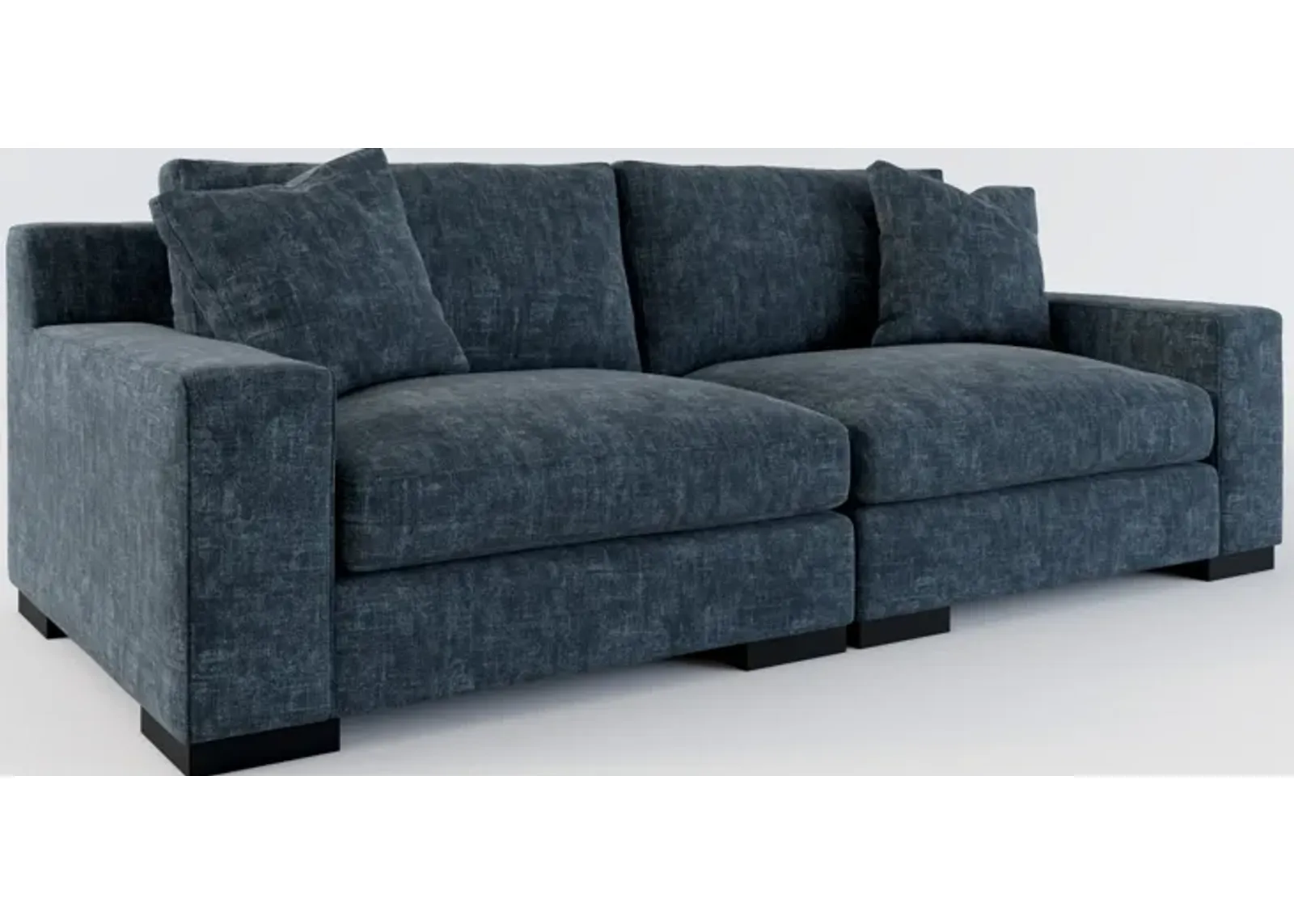 Bondi Foam Comfort 2-Piece Sofa - Argo Navy