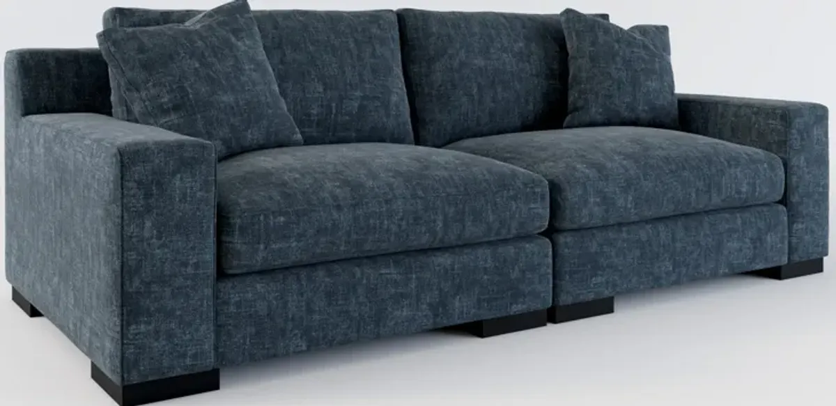 Bondi Foam Comfort 2-Piece Sofa - Argo Navy