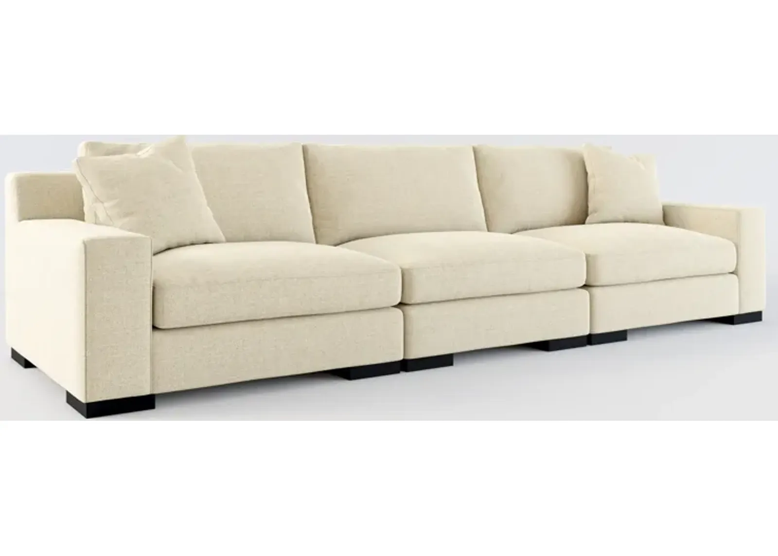 Bondi Foam Comfort 3-Piece Sofa - Broderick Sand