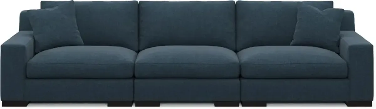 Bondi Foam Comfort 3-Piece Sofa - Broderick Indigo