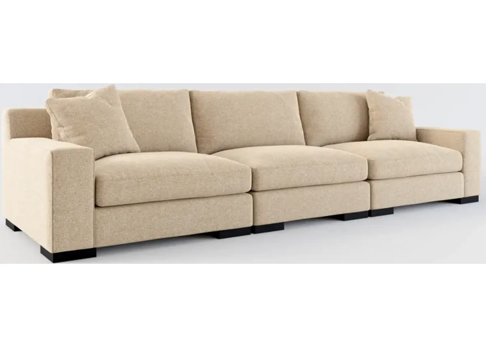 Bondi Foam Comfort 3-Piece Sofa - Liv Wicker