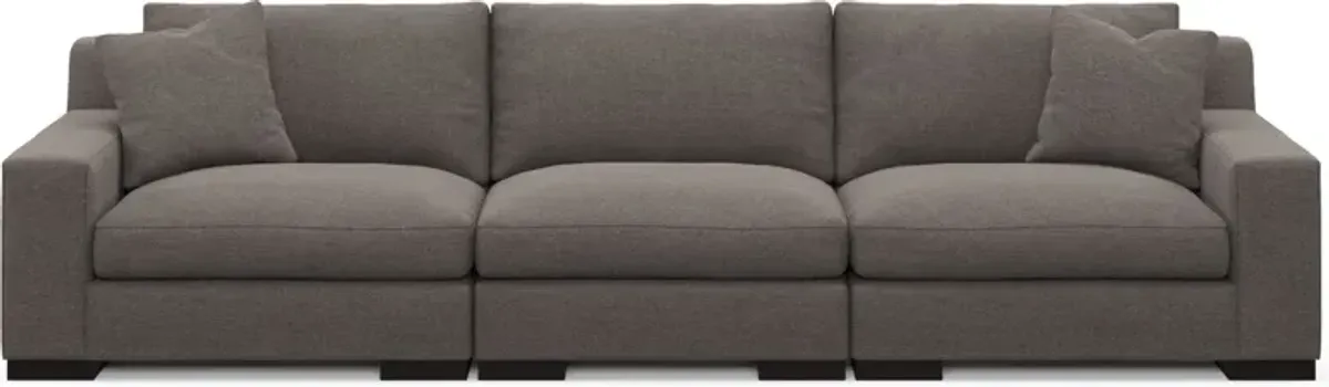 Bondi Foam Comfort 3-Piece Sofa - Presidio Steel