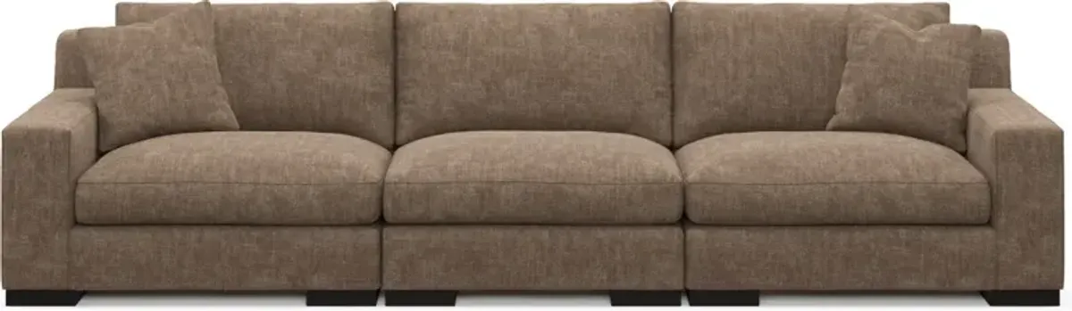 Bondi Foam Comfort 3-Piece Sofa - Argo Java