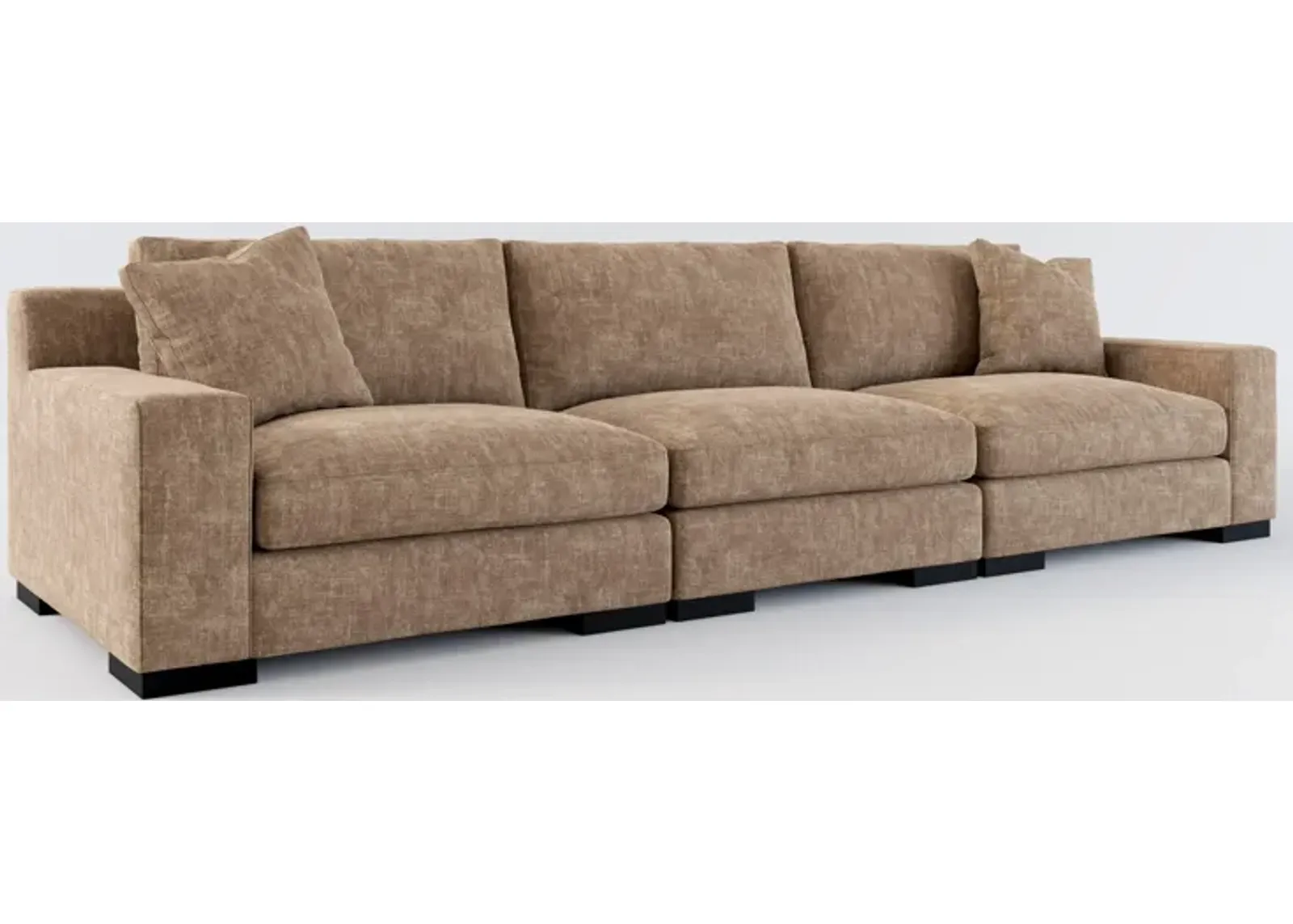 Bondi Foam Comfort 3-Piece Sofa - Argo Java