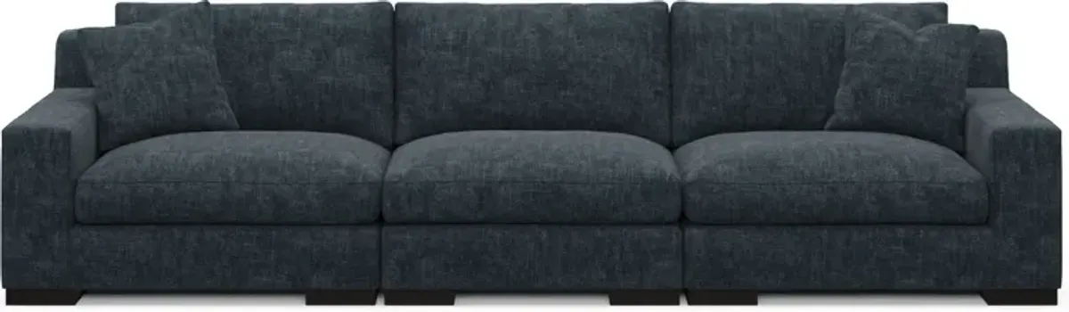 Bondi Foam Comfort 3-Piece Sofa - Argo Navy