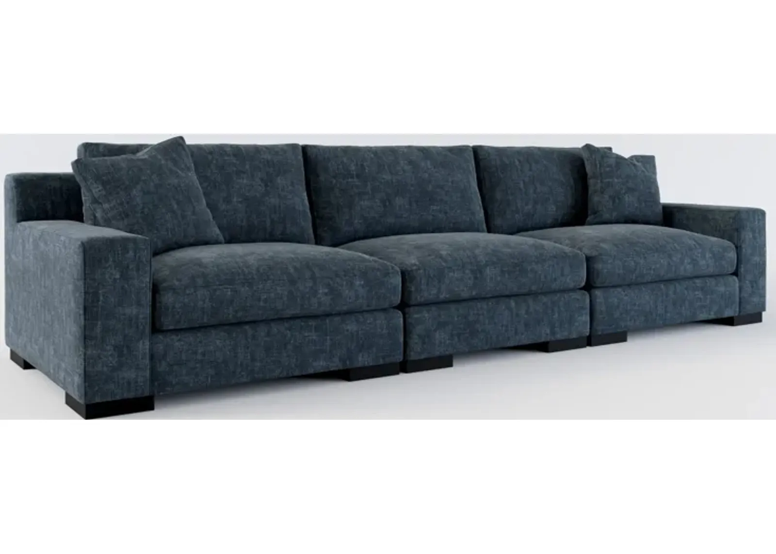 Bondi Foam Comfort 3-Piece Sofa - Argo Navy