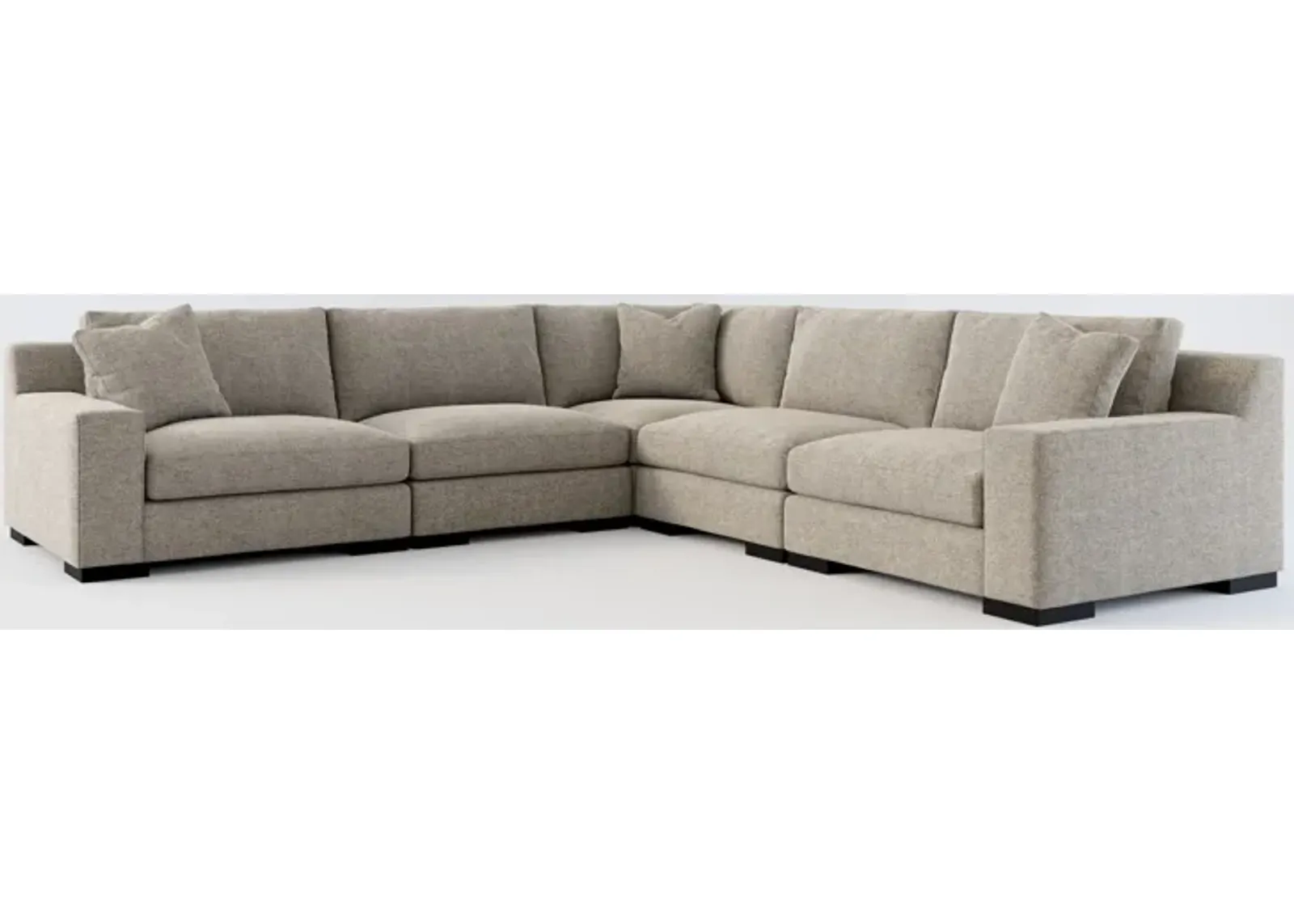 Bondi Foam Comfort 5-Piece Sectional - Bridger Metal