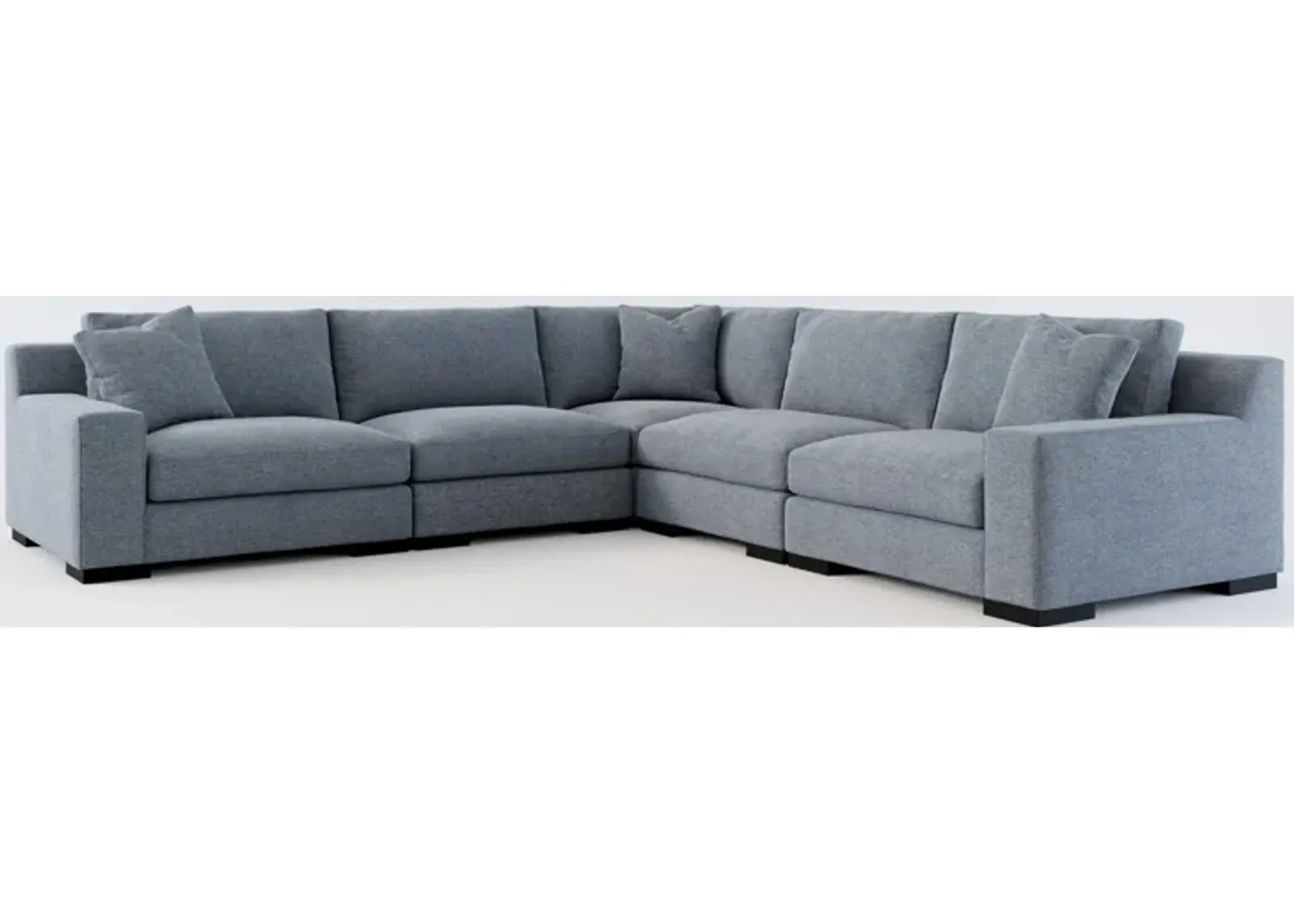 Bondi Foam Comfort 5-Piece Sectional - Bridger Navy