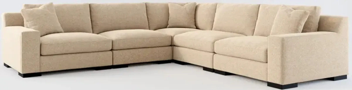 Bondi Foam Comfort 5-Piece Sectional - Liv Wicker