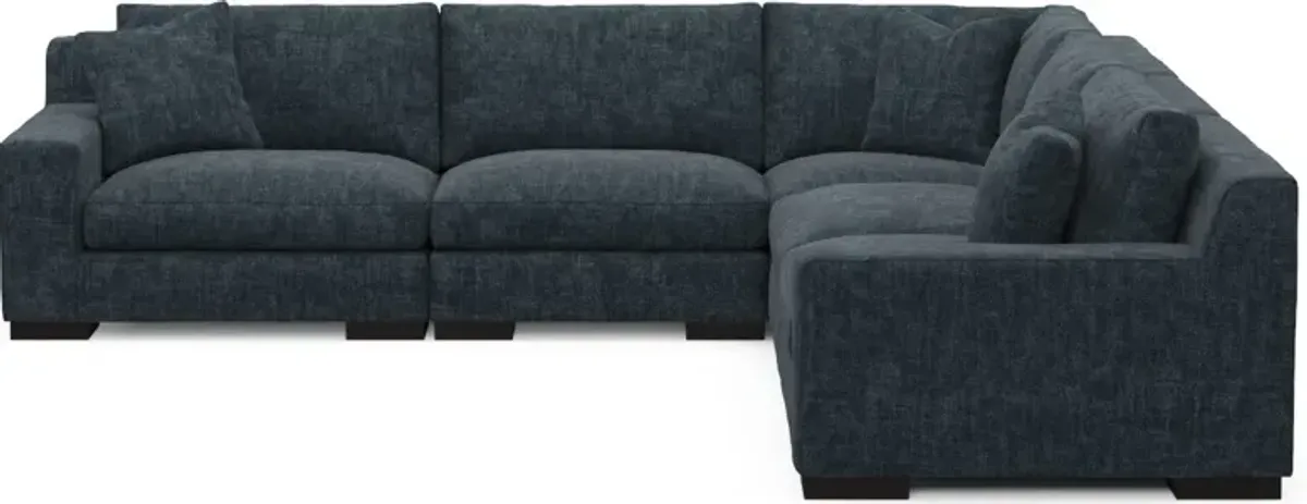 Bondi Foam Comfort 5-Piece Sectional - Argo Navy