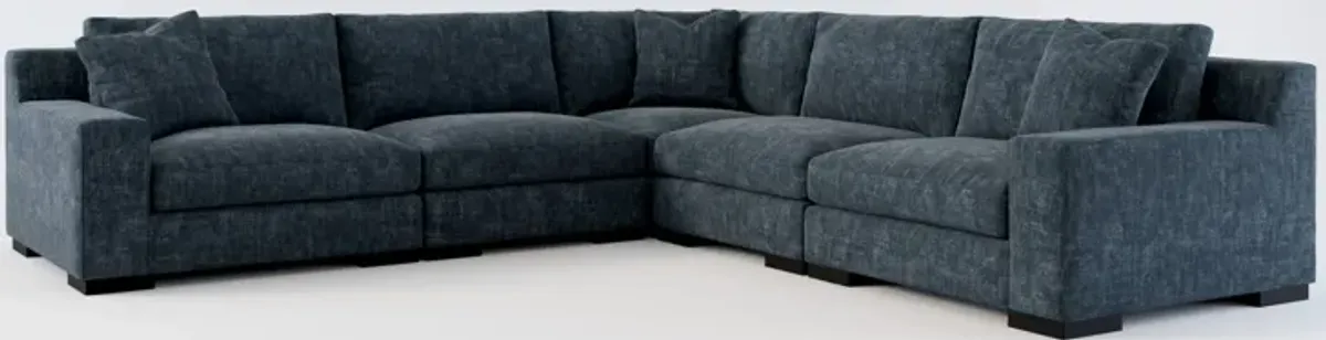 Bondi Foam Comfort 5-Piece Sectional - Argo Navy