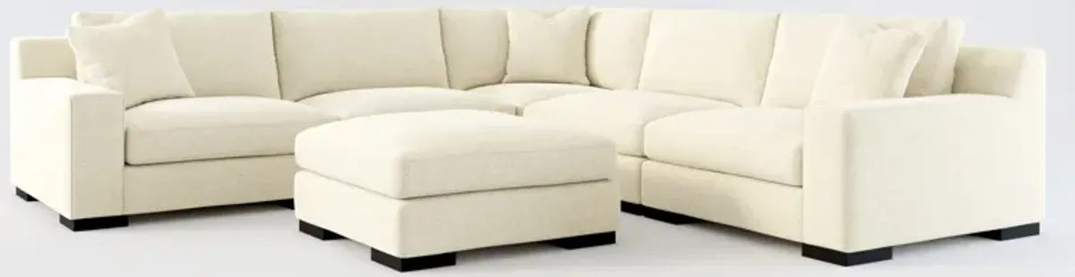 Bondi Foam Comfort 5-Piece Sectional and Ottoman - Bridger Shell